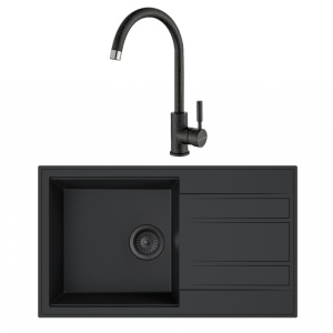 SET Granitna sudopera Ulgranit + lučna slavina