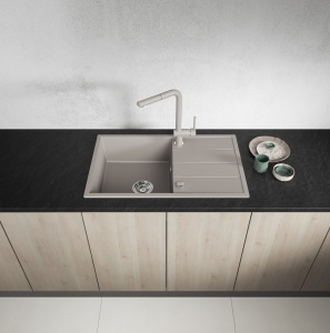 Granitna sudopera Valterra LYON u bez boji 780x480 mm - Img 2