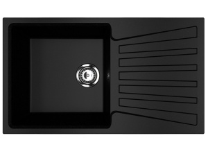 Granitna sudopera Ulgran U-703 – 83x48 cm, Čisto crna