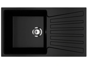 Granitna sudopera Ulgran U-703 – 83x48 cm, Čisto crna
