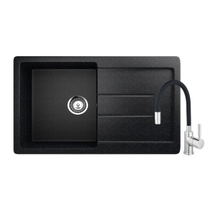 Set: Granitna sudopera Ulgran U507 + slavina Flexy CM Super