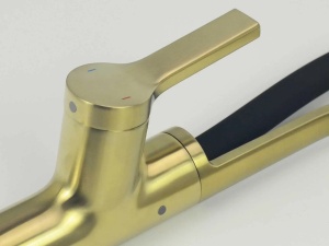 Set: Granitna sudopera Ulgran U507 + slavina SanDonna Andra Gold-Black - Img 3