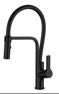 Set crna Granitna sudopera Ulgran U104 sa Andra Full Black slavinom i sifonom - Img 3