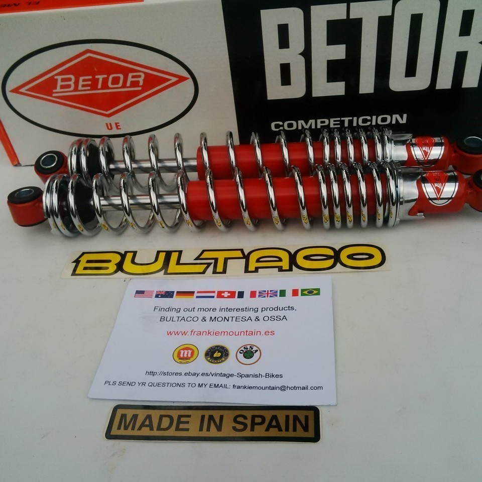 thumbnail image 2 of Hagon 34017 Twin Shocks – Bultaco Pursang, Alpina, Matador – Vintage AHRMA Ready 2 of 3