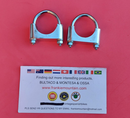 BULTACO BRACKETS FRONT FENDER TO FORK TUBE SHERPA 49 PURSANG MATADOR