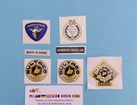 DECALS BULTACO MERCURIO NEW KIT DECALS BULTACO MERCURIO NEW MERCURIO DECALS - Img 2