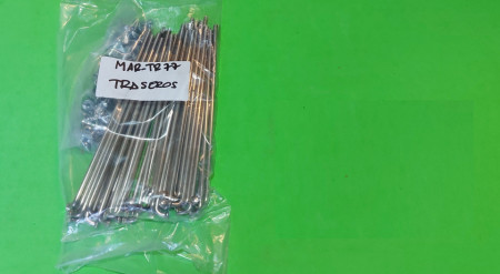 OSSA EXPLORER SET OF STAINLESS BUTTED SPOKES AND NIPPLES FRONT AND REAR WHEEL - Img 4