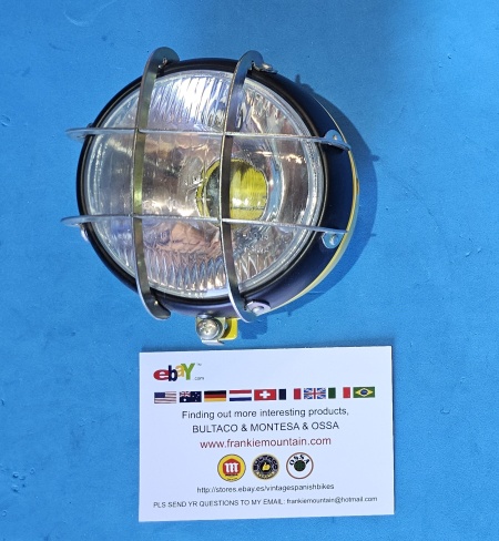 HEADLIGHT OSSA TR NEW OSSA GRIPPER 350 FRONT LIGHT NEW HEADLIGHT OSSA TR 350 OSSA YELLOW HEADLIGHT - Img 5