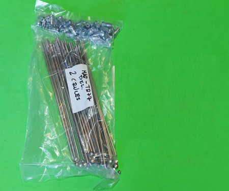OSSA EXPLORER SET OF STAINLESS BUTTED SPOKES AND NIPPLES FRONT AND REAR WHEEL - Img 5