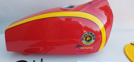 BULTACO PURSANG MK7 COMPLETE BODY KIT GAS TANK AND SIDE PANELS + NUMBER PLATE MODEL 121 BULTACO PURSANG GAS TANK NEW BULTACO PURSANG BODY KIT BULTACO PURSANG MK7 360 - Img 5