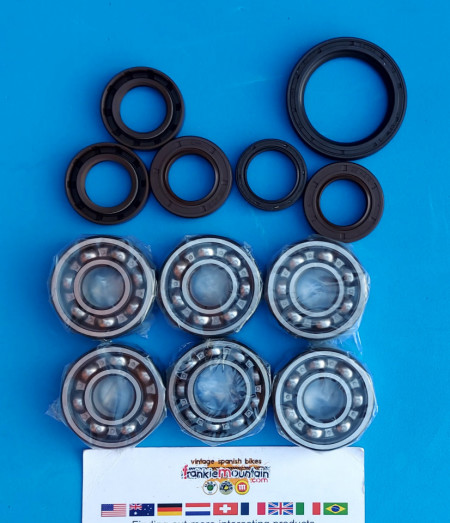 OSSA YANKEE SEALS AND BEARINGS ENGINE REFUBRISH KIT COMPLETE - Img 2