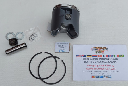 PISTON OSSA 250cc 2 TRANSFER PISTON OSSA 250cc KIT PISTON OSSA 72.50 - Img 6