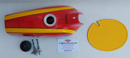 BULTACO PURSANG MK7 COMPLETE BODY KIT GAS TANK AND SIDE PANELS + NUMBER PLATE MODEL 121 BULTACO PURSANG GAS TANK NEW BULTACO PURSANG BODY KIT BULTACO PURSANG MK7 360 - Img 6