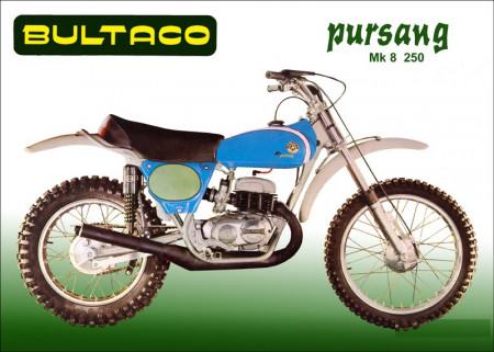 BULTACO PURSANG MK8 KIT DECALS MODEL