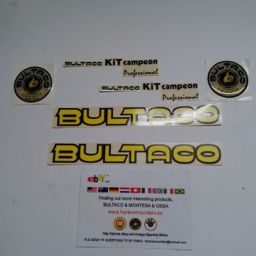 BULTACO SHERPA KIT CAMPEON DECALS KIT NEW BULTACO SHERPA KIT CAMPEON DECALS BULTACO SHERPA - Img 4