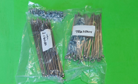 OSSA MOUNTAINEER SET OF STAINLESS BUTTED SPOKES AND NIPPLES FRONT AND REAR WHEEL