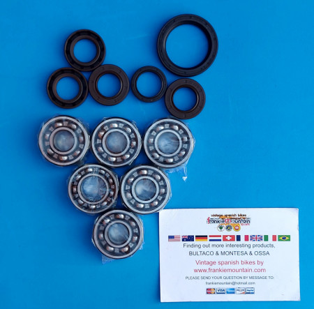 OSSA YANKEE SEALS AND BEARINGS ENGINE REFUBRISH KIT COMPLETE