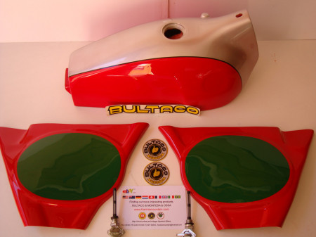 BULTACO PURSANG GASTANK AND SIDE PANELS MODEL MK5 MK6 BULTACO PURSANG GAS TANK NEW BULTACO PURSANG BODY KIT BULTACO PURSANG MK5 MK6 360 - Img 8