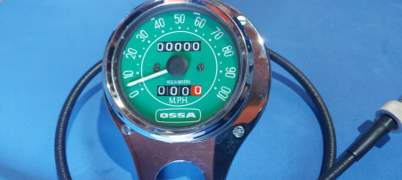 OSSA ENDURO SPEEDOMETER+ SUPPORT + CABLE NEW OSSA PIONEER SPEEDOMER KIT OSSA REAR LIGHT - Img 6