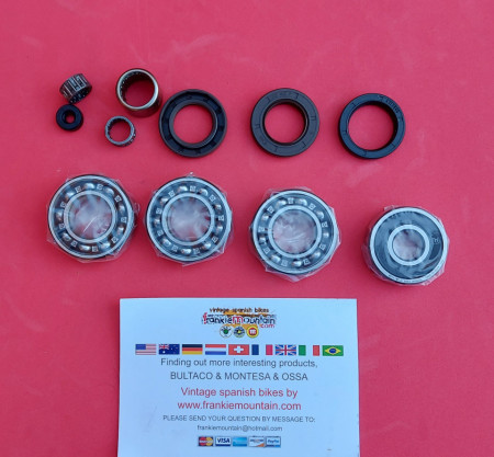ossa engine bearings and seals full kit ossa seals engine and bearings full kit