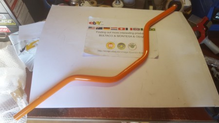 OSSA TR 80 HANDLEBAR OSSA TR 80 OSSA TRIAL OSSA 250 HANDLEBARS TRIAL TR ORANGE HANDLEBARS - Img 2