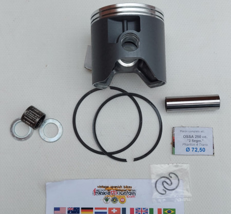 PISTON OSSA 250cc 4 TRANSFER PISTON OSSA 250cc KIT PISTON OSSA