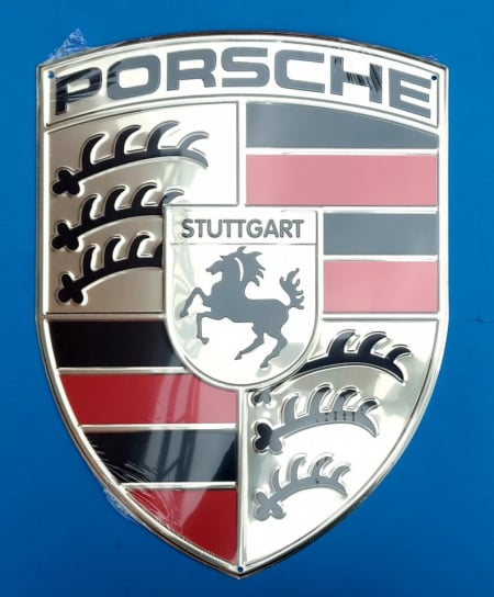 PORSCHE ALLOY PLATE NEW PLATE PORSCHE DECORATIVE GARAGE PUB ROOM ...