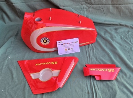 BULTACO MATADOR MK5 SD GAS TANK &amp; SIDE PANELS BODY KIT bultaco matador mk5 - Img 8