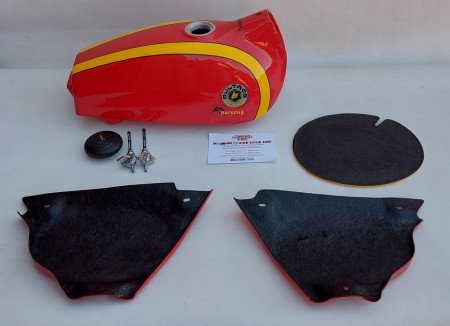 BULTACO PURSANG MK7 COMPLETE BODY KIT GAS TANK AND SIDE PANELS + NUMBER PLATE MODEL 121 BULTACO PURSANG GAS TANK NEW BULTACO PURSANG BODY KIT BULTACO PURSANG MK7 360 - Img 8