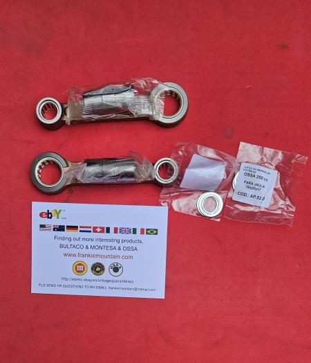 CONNECTING ROD OSSA YANKEE 500 CONROD OSSA YANKEE 500 Z OSSA YANKEE ROD SET Bielles moteur Ossa Yankee 500 - Img 5