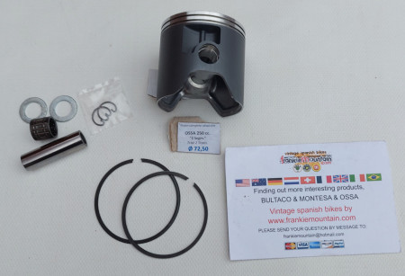 PISTON OSSA 250cc 2 TRANSFER PISTON OSSA 250cc KIT PISTON OSSA - Img 2