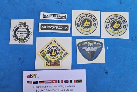 DECALS BULTACO MERCURIO 155 DECALS FOR BULTACO MERCURIO 155 - Img 2
