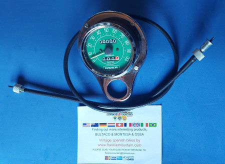 OSSA SUPER PIONEER SPEEDOMETER SUPPORT + CABLE + SPEEDOMER KIT OSSA SUPER PIONEER - Img 2
