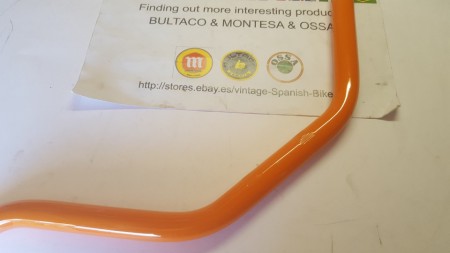 OSSA TR 80 HANDLEBAR OSSA TR 80 OSSA TRIAL OSSA 250 HANDLEBARS TRIAL TR ORANGE HANDLEBARS - Img 4
