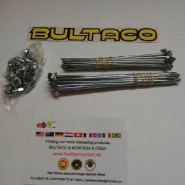 BULTACO MERCURIO SPOKES AND NIPLES KIT NEW