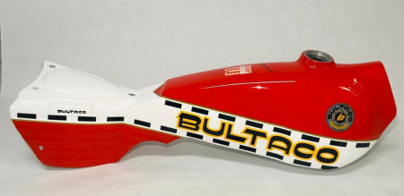 BULTACO SHERPA PETROL TANK ASTRO STYLE NEW BULTACO SHERPA KIT CAMPEON GAS TANK BODY PART NEW BULTACO SHERPA KIT CAMPEON - Img 5