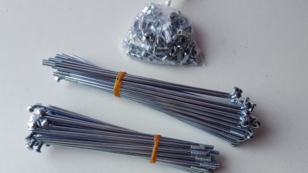 NEW OSSA EXPLORER SPOKES AND NIPPLES KIT ORIGINAL FRONT AND REAR WHEEL - Img 2