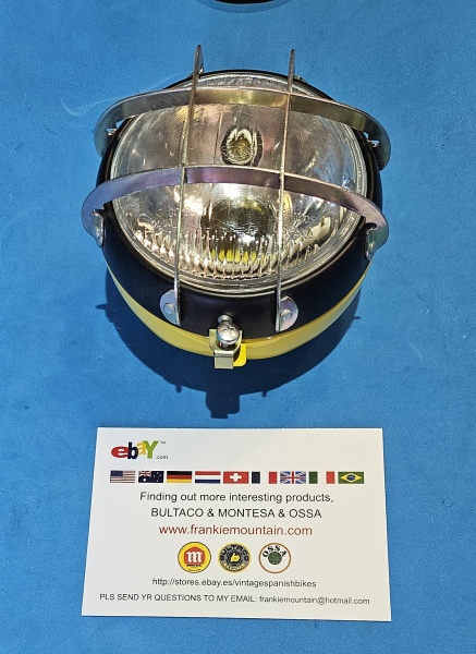 HEADLIGHT OSSA TR NEW OSSA GRIPPER 350 FRONT LIGHT NEW HEADLIGHT OSSA TR 350 OSSA YELLOW HEADLIGHT - Img 4