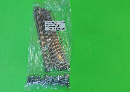 OSSA EXPLORER SET OF STAINLESS BUTTED SPOKES AND NIPPLES FRONT AND REAR WHEEL - Img 2