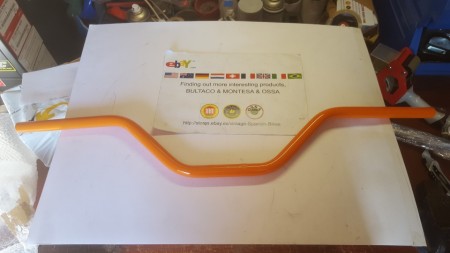OSSA TR 80 HANDLEBAR OSSA TR 80 OSSA TRIAL OSSA 250 HANDLEBARS TRIAL TR ORANGE HANDLEBARS - Img 6