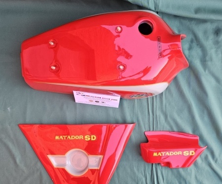 BULTACO MATADOR MK5 SD GAS TANK &amp; SIDE PANELS BODY KIT bultaco matador mk5 - Img 6