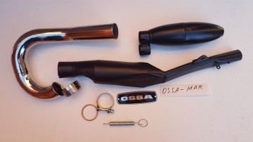 OSSA MICK ANDREWS EXHASUT SYSTEM FULL KIT PARTS OSSA MICK ANDREWS EXHAUST FULL PARTS