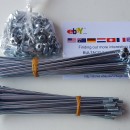 BULTACO MERCURIO 175 GT SPOKES AND NUTS KIT 2 WHEELS BULTACO METRALLA GT SPOKES KIT NEW - Img 3
