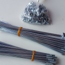 BULTACO MERCURIO 175 GT SPOKES AND NUTS KIT 2 WHEELS BULTACO METRALLA GT SPOKES KIT NEW - Img 4