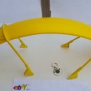 FRONT FENDER OSSA GRIPPER + SUPPORTS NEW OSSA TR 80 FRONT FENDER+ BRACKETS OSSA YELLOW MUDGUARD
