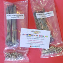 stainless steel spokes and nuts ossa enduro new set front and rear wheel - Img 2