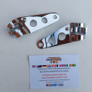 BULTACO HEADLIGHT BRACKETS SUPPORT NEW BULTACO CHROME BRACKETS HEADLIGHT ALPINA, SHERPA, LOBITO, MATADOR, PURSANG