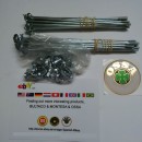 NEW OSSA EXPLORER SPOKES AND NIPPLES KIT ORIGINAL FRONT AND REAR WHEEL - Img 3
