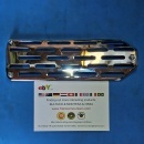 Exhaust Silencer Protector Grill Bultaco grill chrome exhaust protector - Img 3