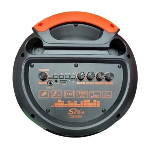 Boxa portabila ZQS-8301, 94 cm, Bluetooth FM AUX USB RGB, cu microfon - Img 2